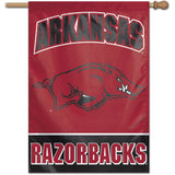 Arkansas Razorbacks Vertical Flag