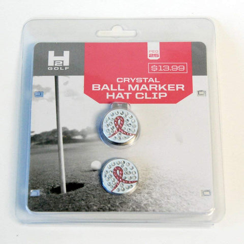 H2 Golf #25 Crystal Ball Marker Hat Clip