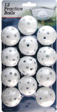 Intech Golf Practice Balls with Holes (12 Pack)