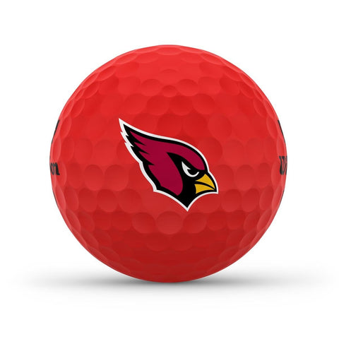 Wilson Staff Duo Optix NFL Team Licensed Golf Balls - Matte Red