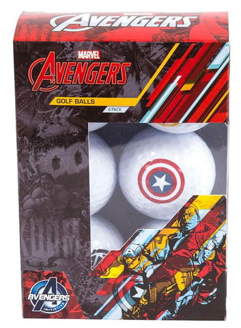 Avengers Golf Balls Mixed 6 pack