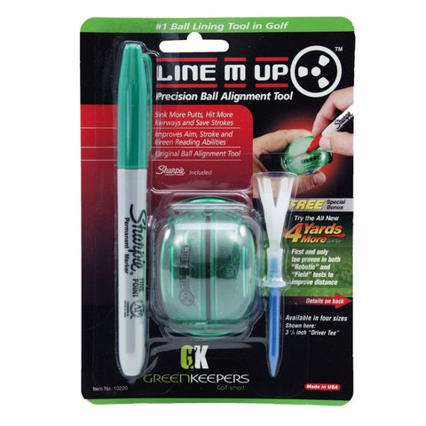 Green Keepers Line M Up Golf Ball Alignment Tool w/ Bonus