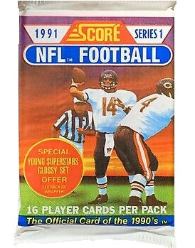 1991 Score Football Cards Wax Packs