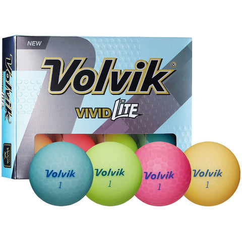 Volvik Vivid Lite Matte Finish Golf Balls - Sale!
