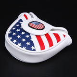 Volf Golf Red White Blue Synthetic Leather USA Mallet Putter Cover