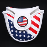 Volf Golf Red White Blue Synthetic Leather USA Mallet Putter Cover