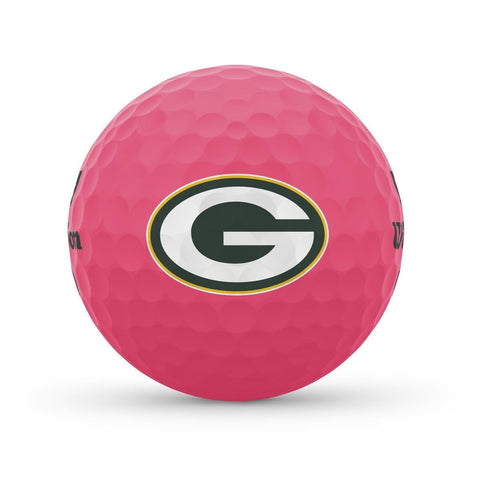 Wilson Staff Duo Optix NFL Team Licensed Golf Balls - Matte Pink