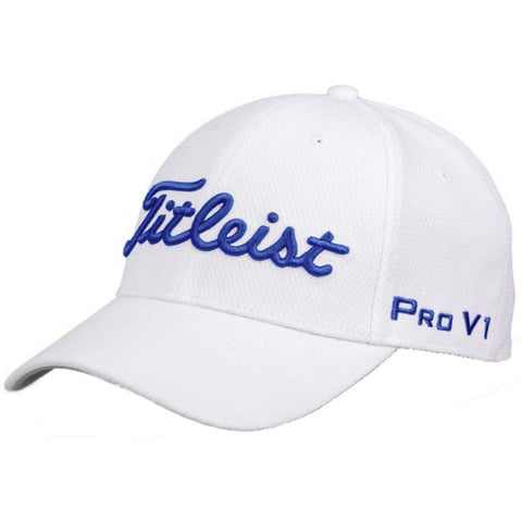 Titleist Golf Tour Elite Fitted Hat - White/Royal